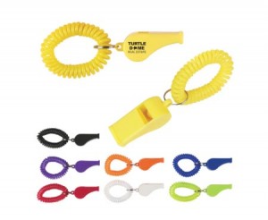WHISTLE WITH COIL WRISTBAND