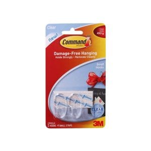 Command Hooks, Small, Clear #17092CLR