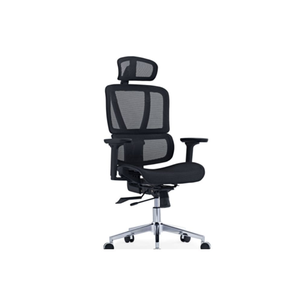 High Back Full Mesh Finish With Headrest Black (AA-5384)