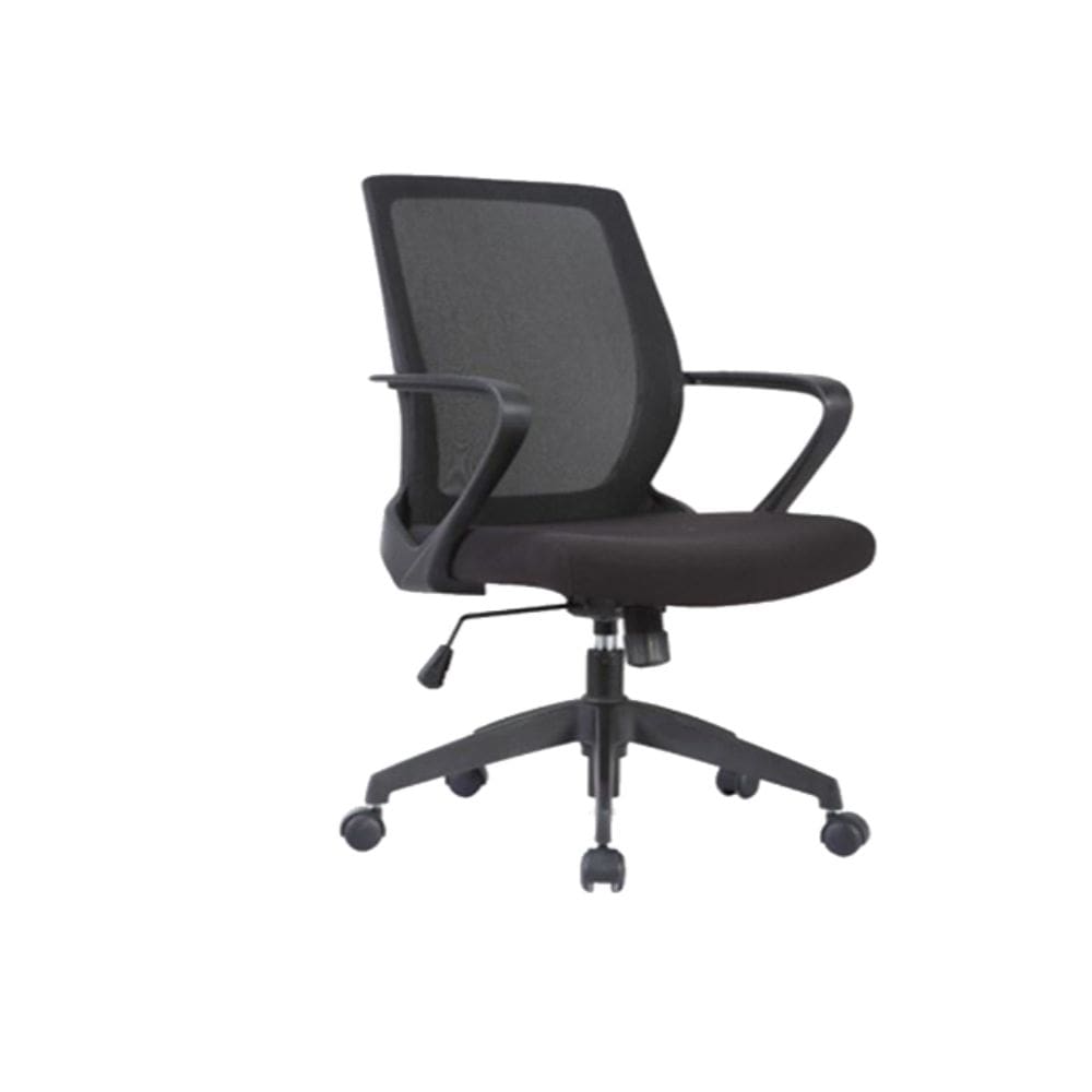 Mid Back Mesh Finish With Fabric Seat Black (AA-5320)